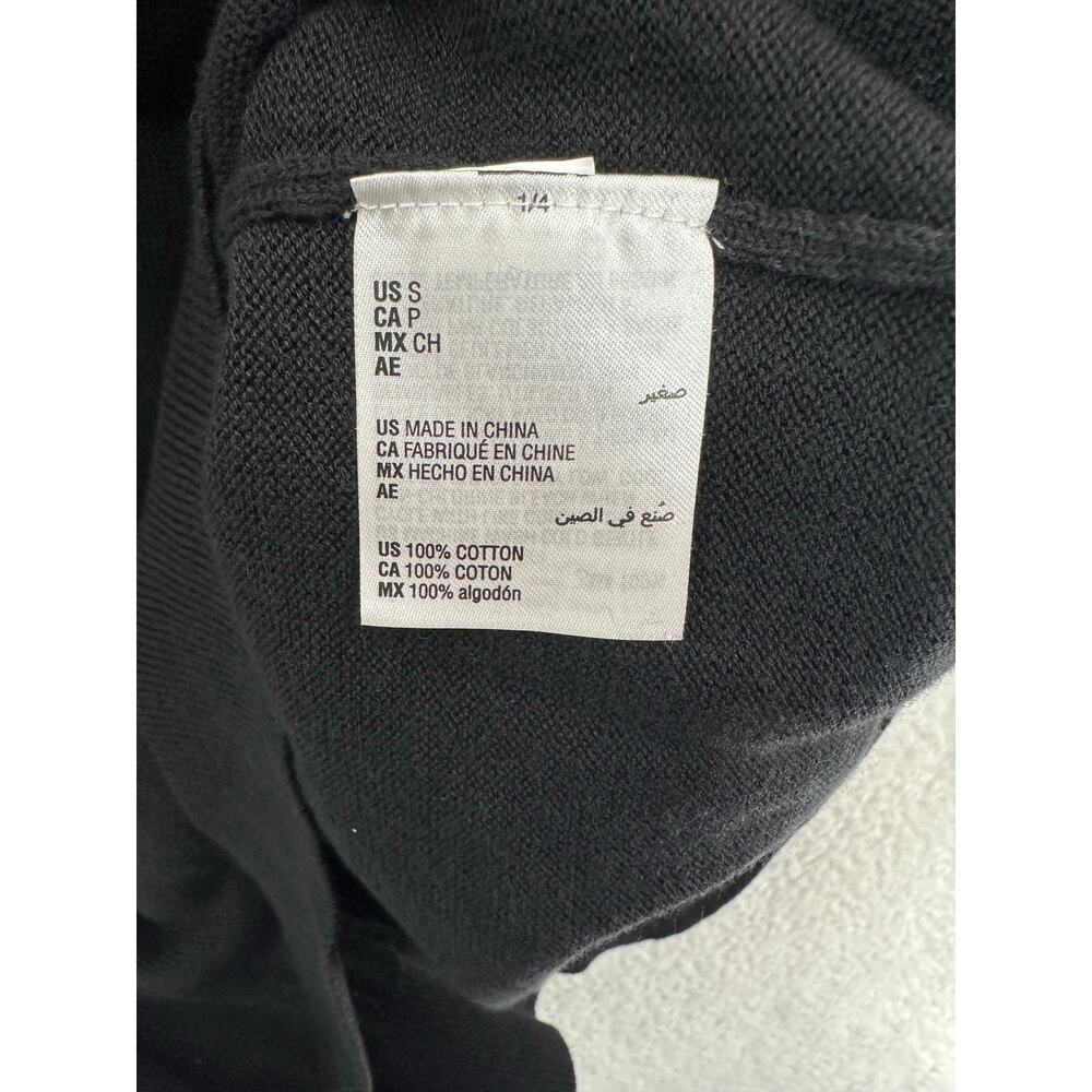 Alfani Men's Black Quarter-Zip Ribbed Placket Sweater Size Small - Picture 5 of 11
